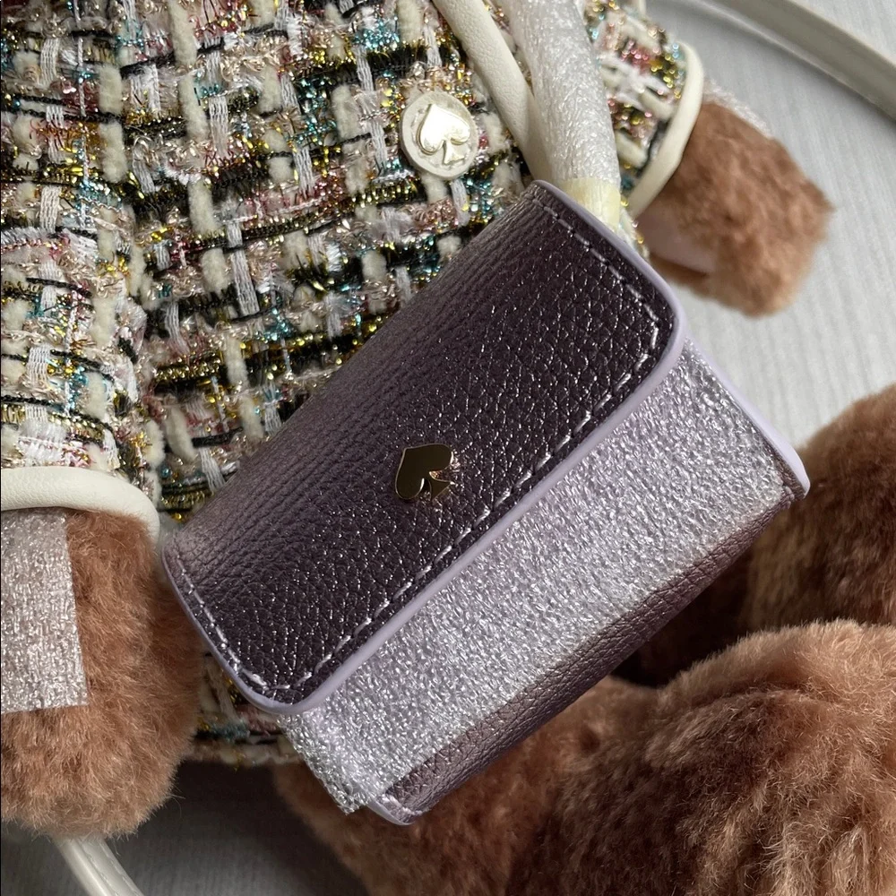 Kate spade 3d teddy bear KI972 Katey bear tweed crossbody bag